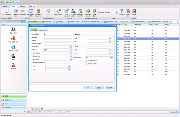Subsystém obyvatelstva