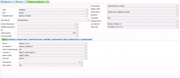 Registr evidence nemovitostí